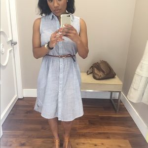 Zara striped shirt dress